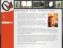 Tablet Screenshot of chrysalisfilm.com